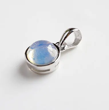 opal F.I.N.S классический хит 925 пробы серебро натуральный Малахит сине-песочный Кристалл Опал камень тигровый глаз драгоценный камень подвески Je - Окраска металла: opal
