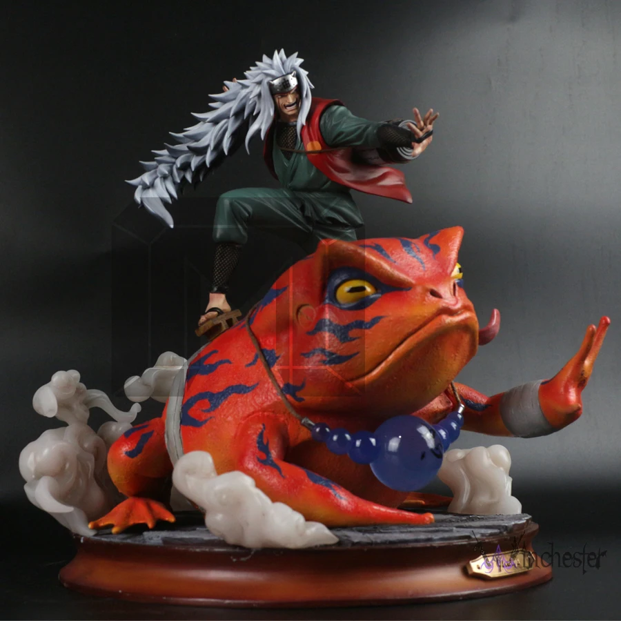 Модельные Поклонники в наличии NARUTO Jiraiya и Gama Bunta GK статуя из смолы для