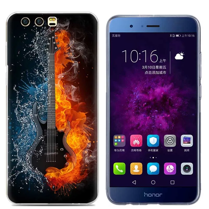 Lulumi Magic Гитары Телефон чехол для Huawei Honor 9 5.15 дюйма Ice мультфильм живопись ТПУ