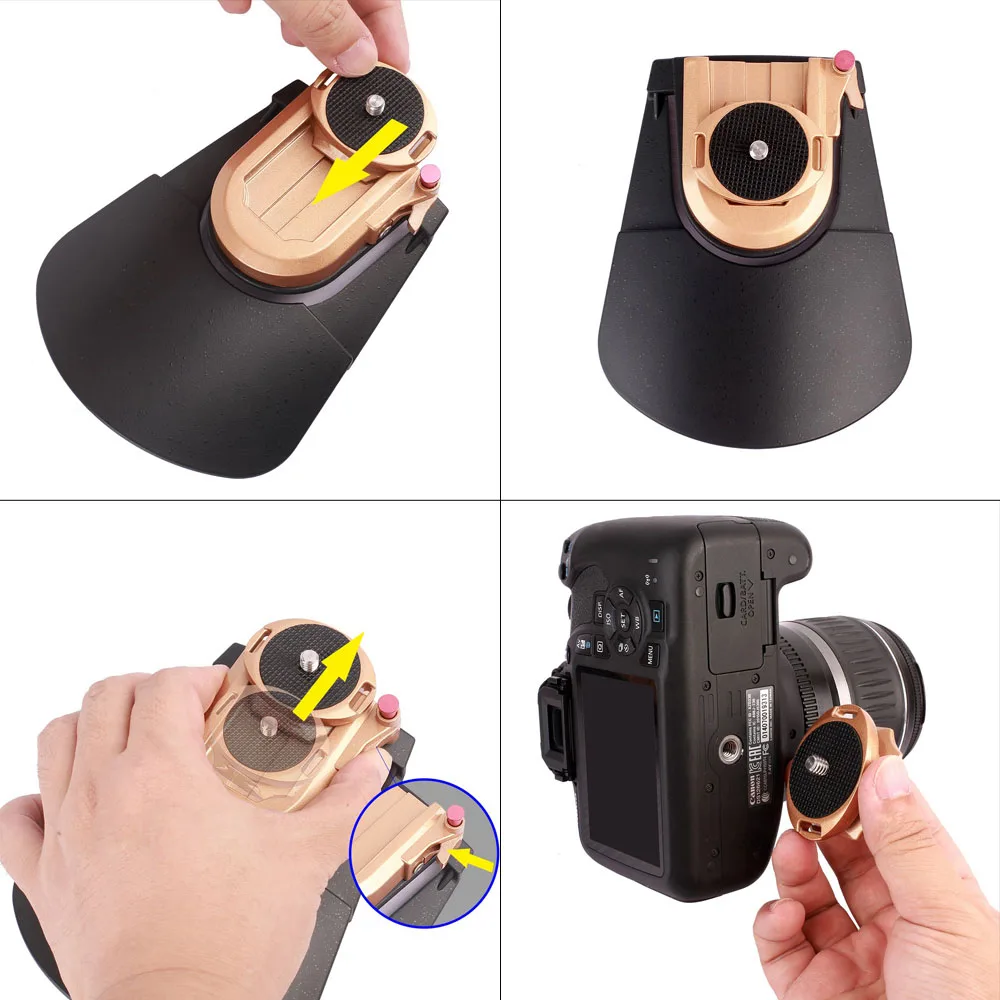 Travor Camera Belt Holster Clip Waist Holder PE + ABS Metal Quick Release Plate for 1/4'' Pro DSLR Video cameras | Электроника