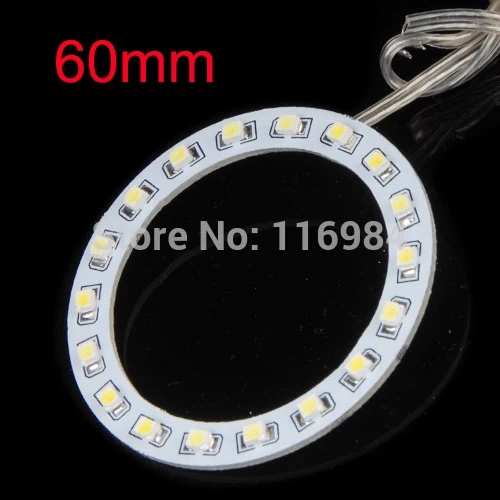 2 шт х автомобильная светодиодная головная светильник 60 мм 3528 18-SMD Ангельские