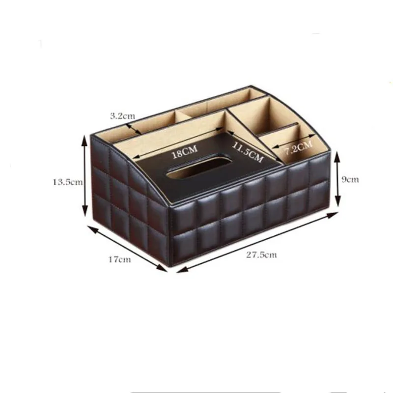 Креативный PU кожаный съемный роскошный тканевый ящик для гостиной отель КТВ