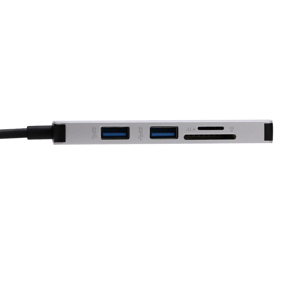 Ультратонкий алюминиевый USB 3 0 концентратор адаптер конвертер с портами и SD/TF