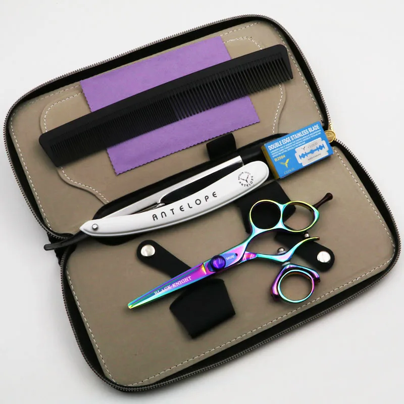 Черный рыцарь 5 дюймов профессиональные ножницы для волос парикмахерский набор