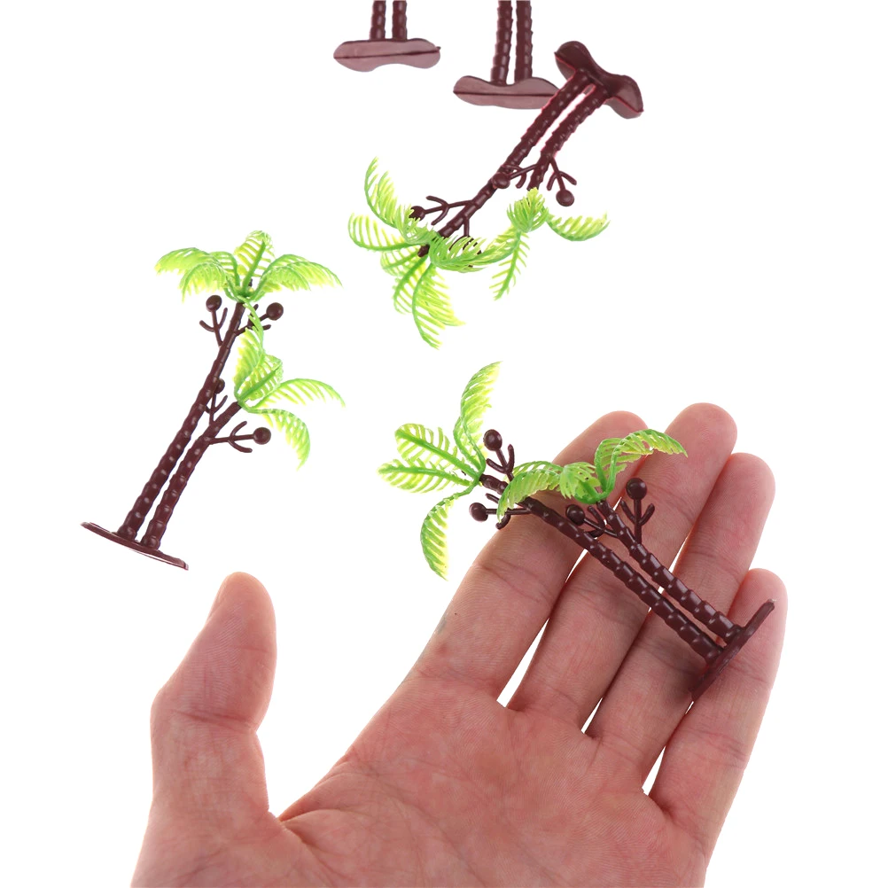 5 шт. яркое моделирование зеленое дерево Сборная модель Железнодорожный