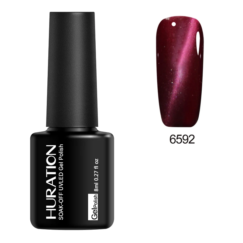 Huration магнитный 3D кошачий глаз 8 мл Гель-лак для ногтей лак 24 красочных замачивания