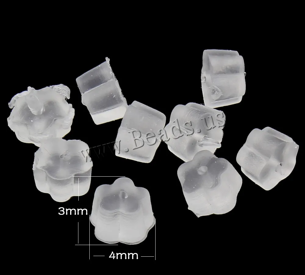 200 шт./лот силиконовые гайки для ушей детали украшений сделай сам пластиковые
