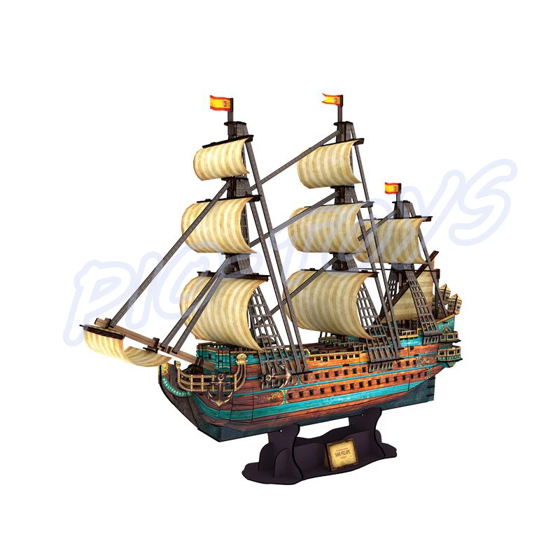 Новая крутая Подарочная 3D головоломка SAN FELIPE модель корабля высокого твердого