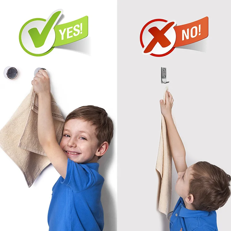 3pcs Wall Clothes Hanger Collision Rack Garden Round Hook Wooden Coat Hooks Pretty Home Decoration Safety for Kids | Дом и сад