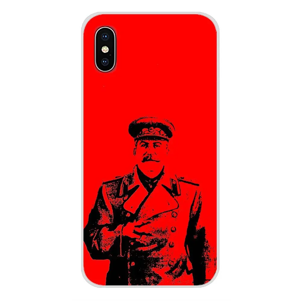 Аксессуары чехлы для телефонов советские сталинские гибкие Чехлы Apple iPhone X XR XS MAX 4