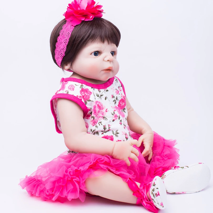 Новый дизайн силиконовые куклы 55 см для детей подарки на день рождения и