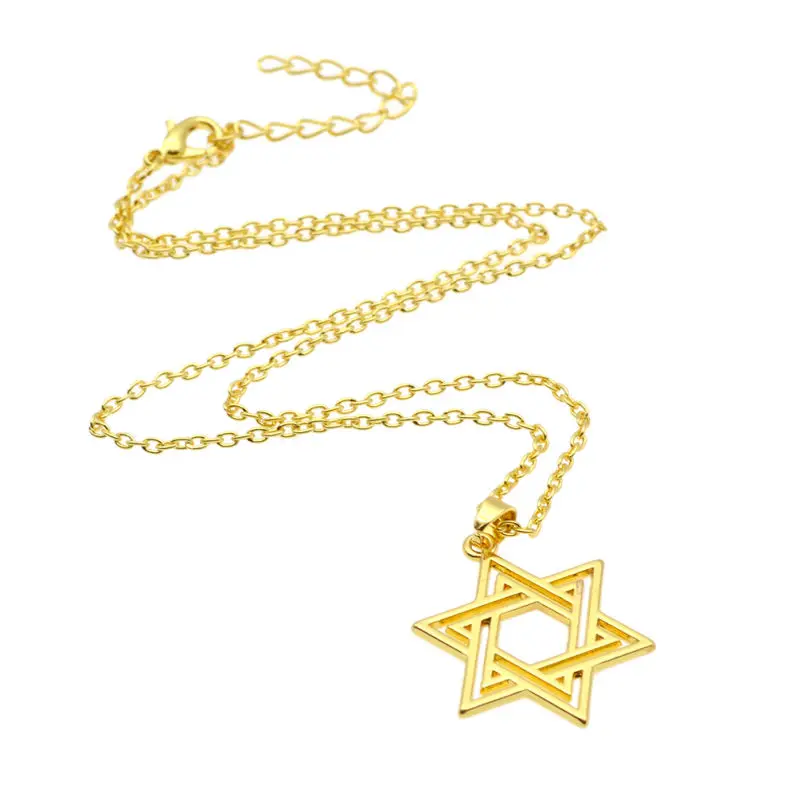 Винтажное ожерелье с подвеской в виде пятиконечной звезды|star of david jewelry|star