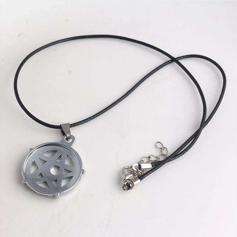 Для Мужчин's Титан Сталь шестиконечная звезда Луна Цепочки и ожерелья Кожа