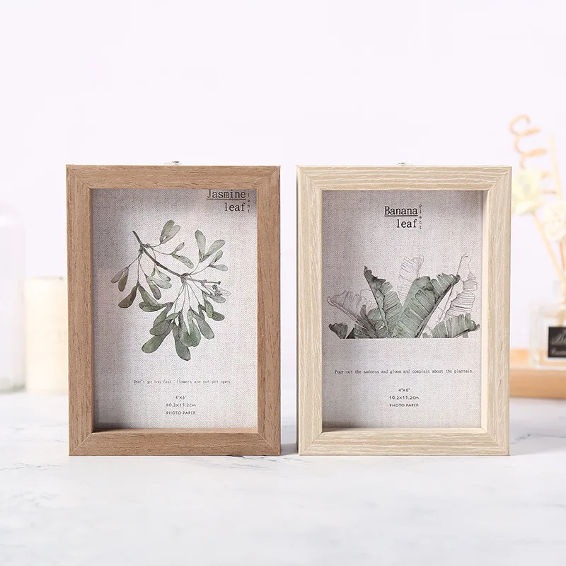 Маленькая свежая качественная фоторамка украшение для дома простая деревянная