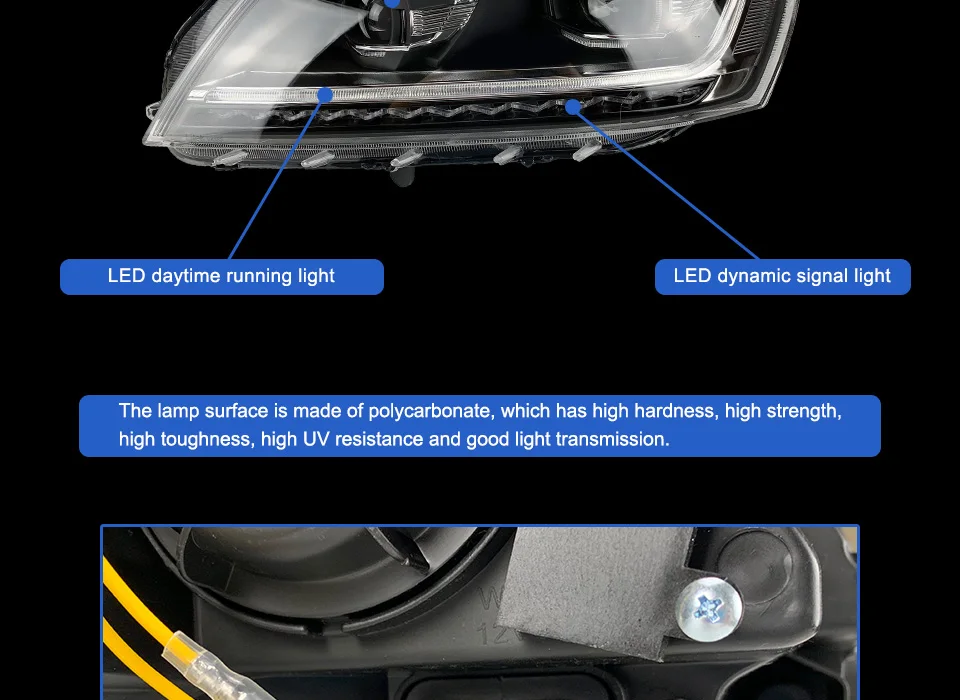 AKD Тюнинг автомобилей фары для VW Passat B7 Eur Verson светодиодные фары DRL ходовые огни биксеноновые фары Противотуманные фары с ангельскими глазками авто