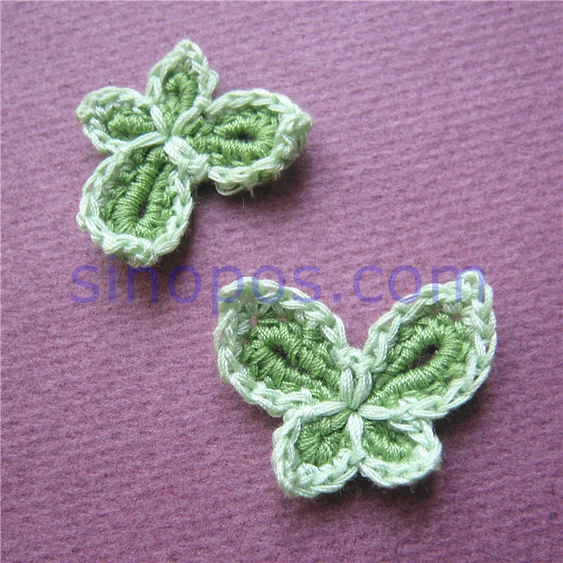 Ручная работа вязание крючком бабочки стеганый скрапбук сделай сам 3D ремесло