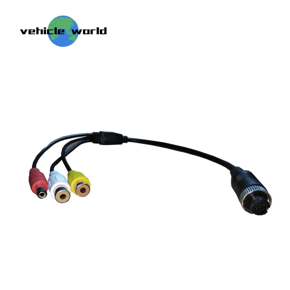 Авиационный гнездовой разъем 4 контактный RCA DC AV автомобильный адаптер для камеры