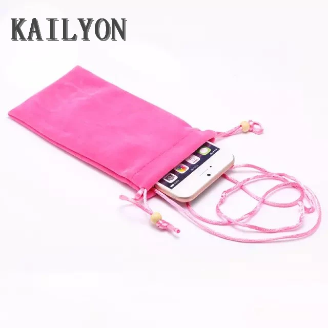 Универсальный мягкий бархатный тканевый Карманный Кошелек Чехол сумка для