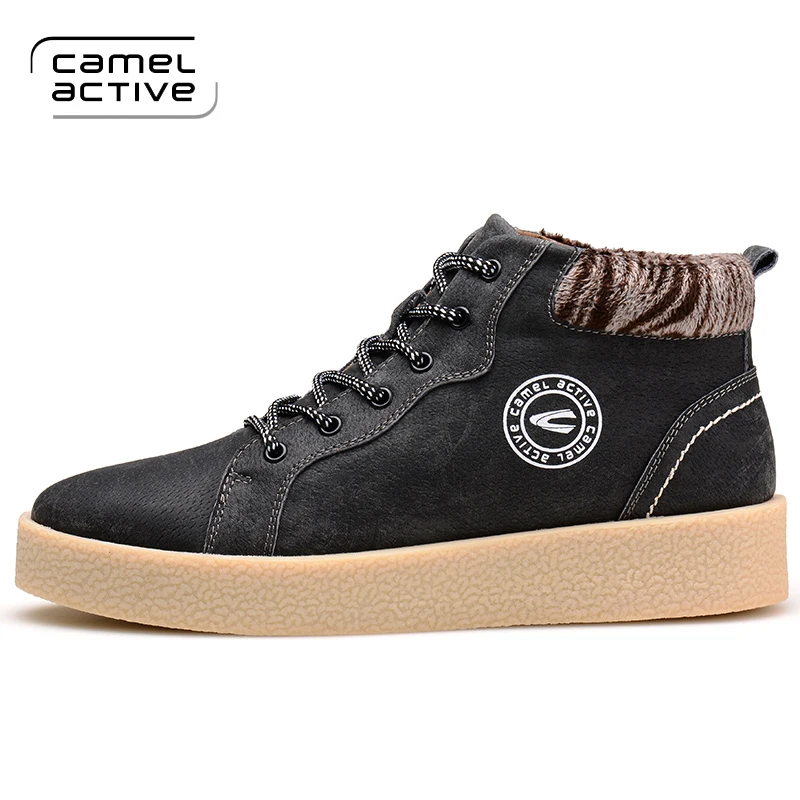 Camel Active/; мужские ботинки из натуральной кожи; зимние теплые ботинки; ботинки «Челси» из свиной кожи; винтажные мужские ботильоны высокого качества; 1783