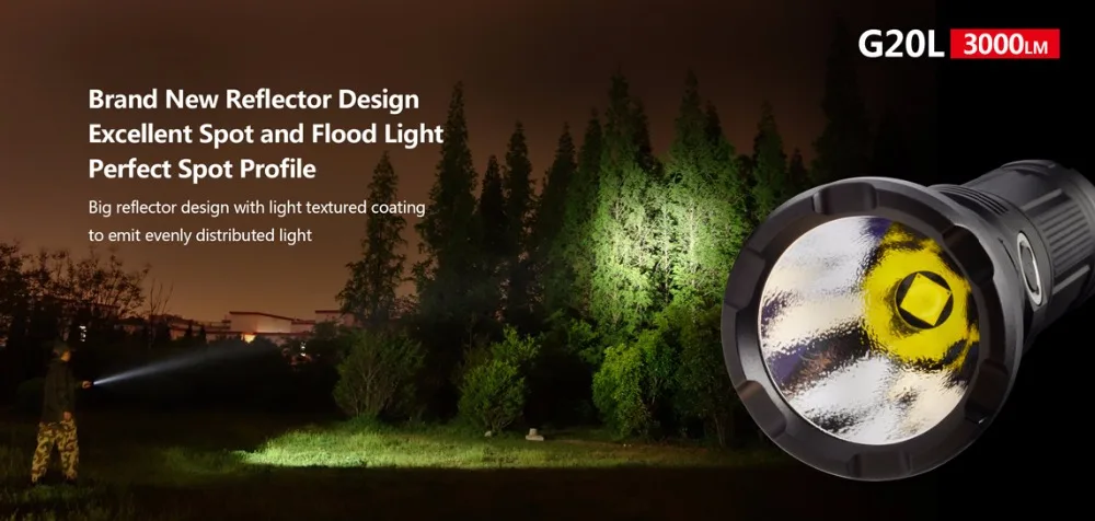 KLARUS G20L CREE Next Gen. XHP70.2 P2 3000 люмен Micro-usb зарядный порт светодиодный светильник Тактический светильник с 26650 батареей