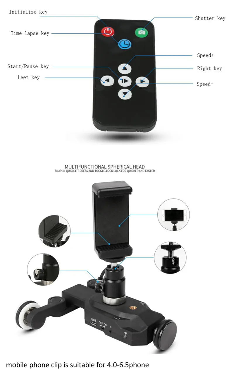 C100 Pro 3 колесная роликовая видеокамера с автоматической тележкой слайдер