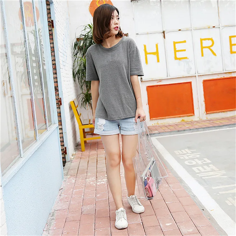 Osmond летние прозрачные ПВХ Пляжные Сумки для женщин большой емкости дорожные