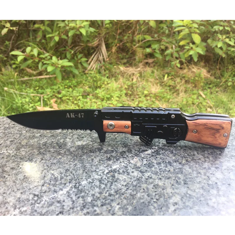 Складной нож тактический карманный для выживания AK47 походные охотничьи ножи в