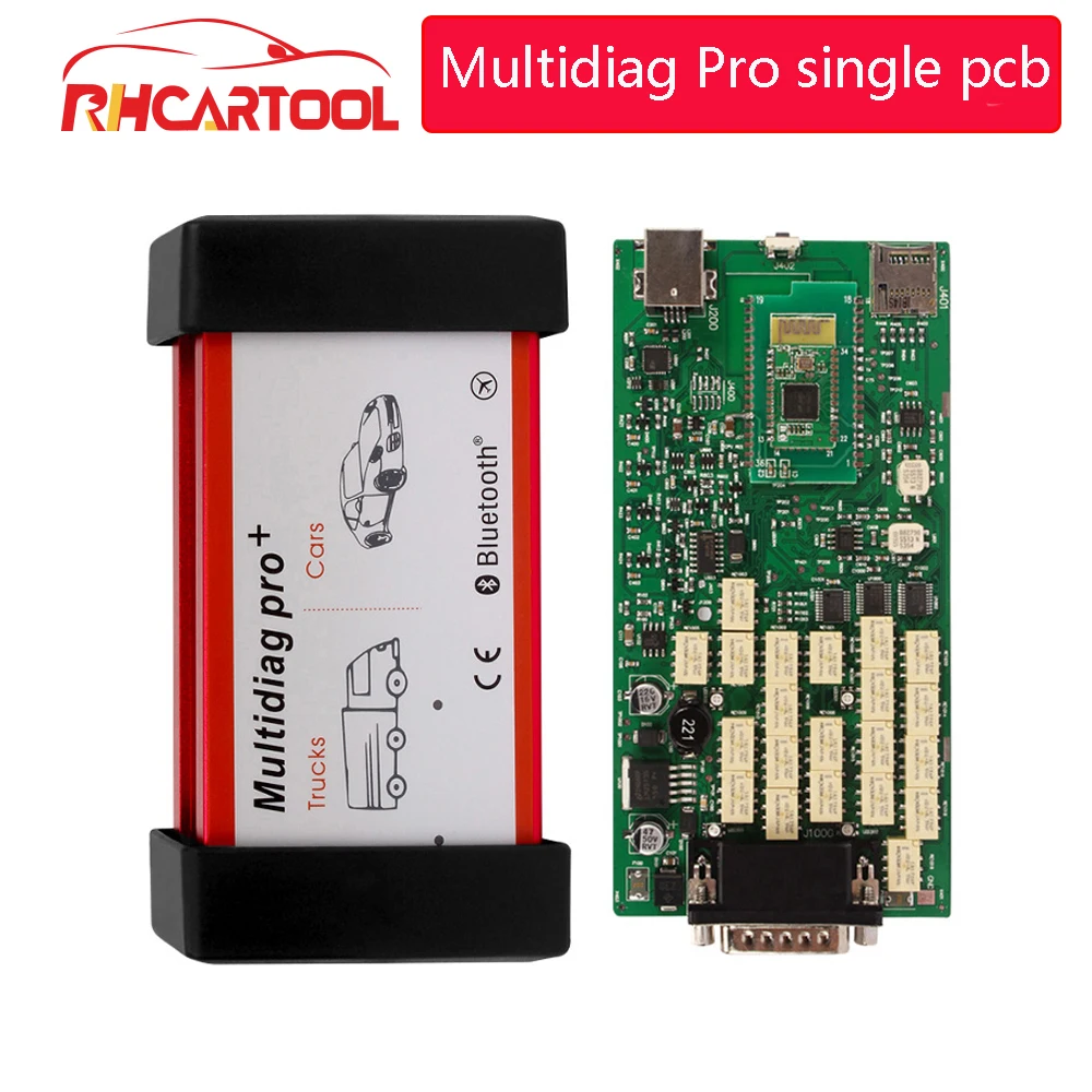 OBD2 автомобильный диагностический Multidiag Pro+ Bluetooth диагностический инструмент vd pro plus OBDII OBD2 сканер. R3 r1 Keygen версия