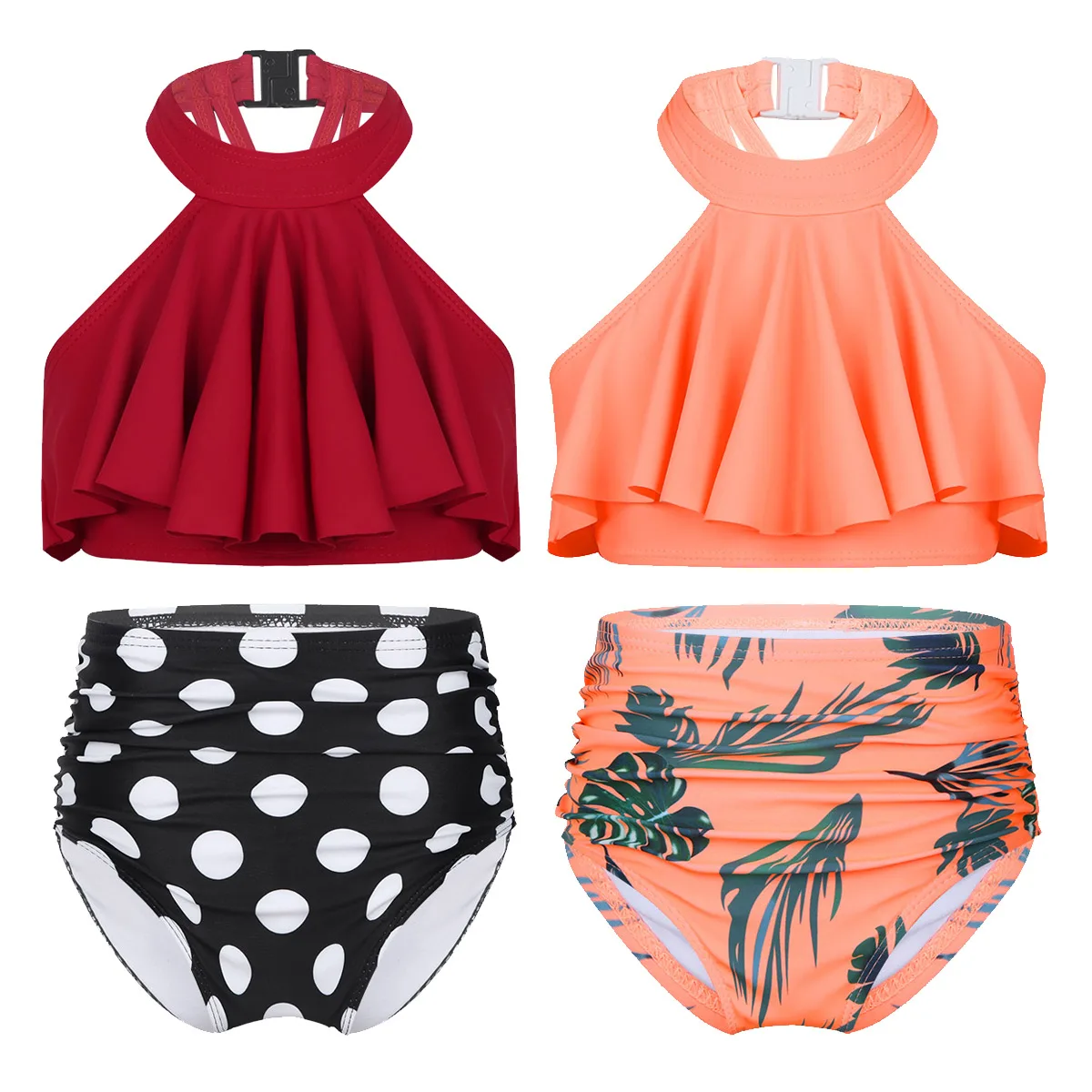 Детский комплект из 2 предметов костюм для плавания девочек детский купальник