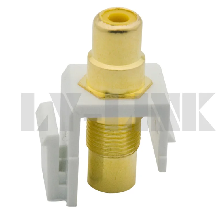 Разъем keystone RCA желтого цвета|keystone connector|rca keystoneconnector rca |