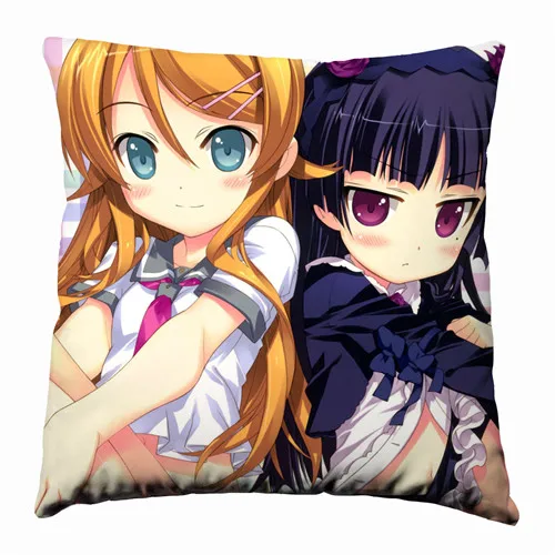 Аниме Манга Oreimo Kuroneko 40x40 см наволочка чехол для подушки сиденья постельные принадлежности - Цвет: Розовый