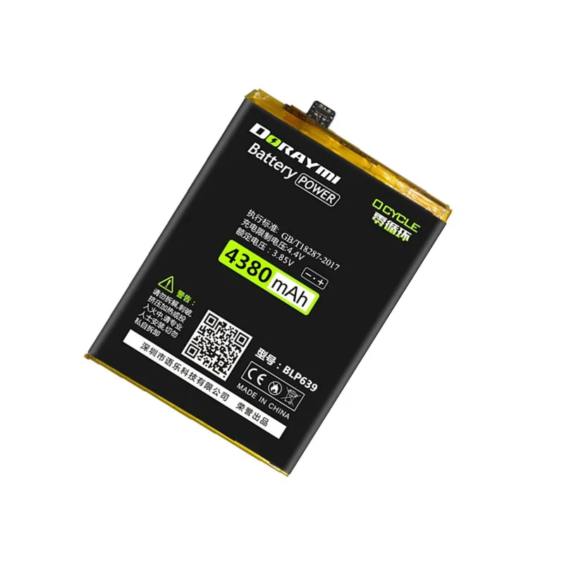 Оригинальный сменный аккумулятор для телефона DORAYMI OPPO R11 Plus + 4380 мАч BLP639 литий