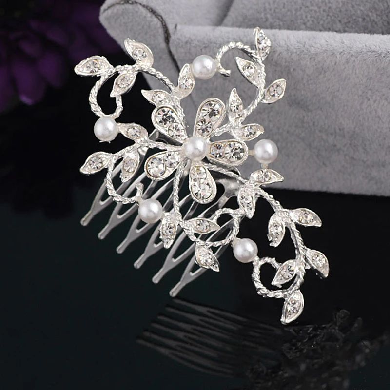 Новинка высокое качество расческа для волос с жемчугом свадебные украшения