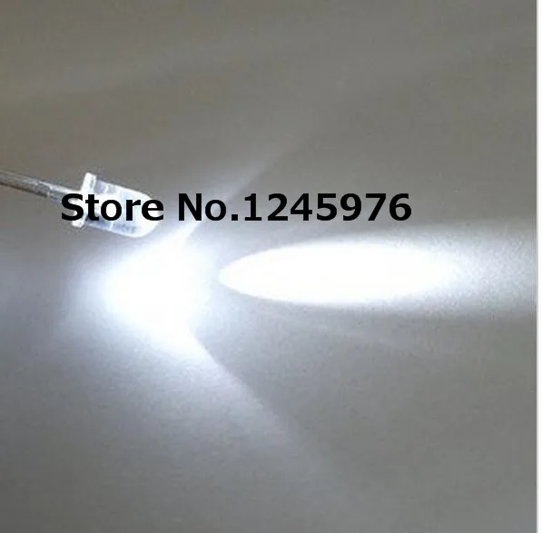

5mm White DIP LED round head 16000-18000MCD Light Beads