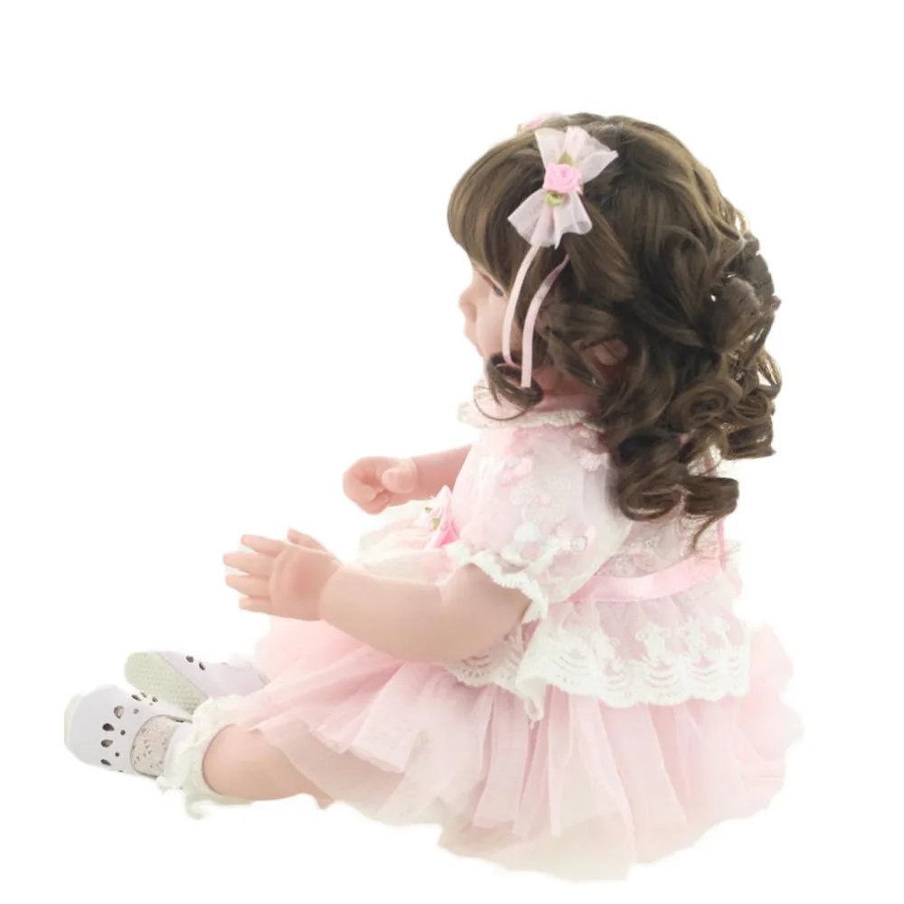 NPK 20 дюймов Реалистичная кукла для новорожденных детские игрушки Reborn Girl De Silicone