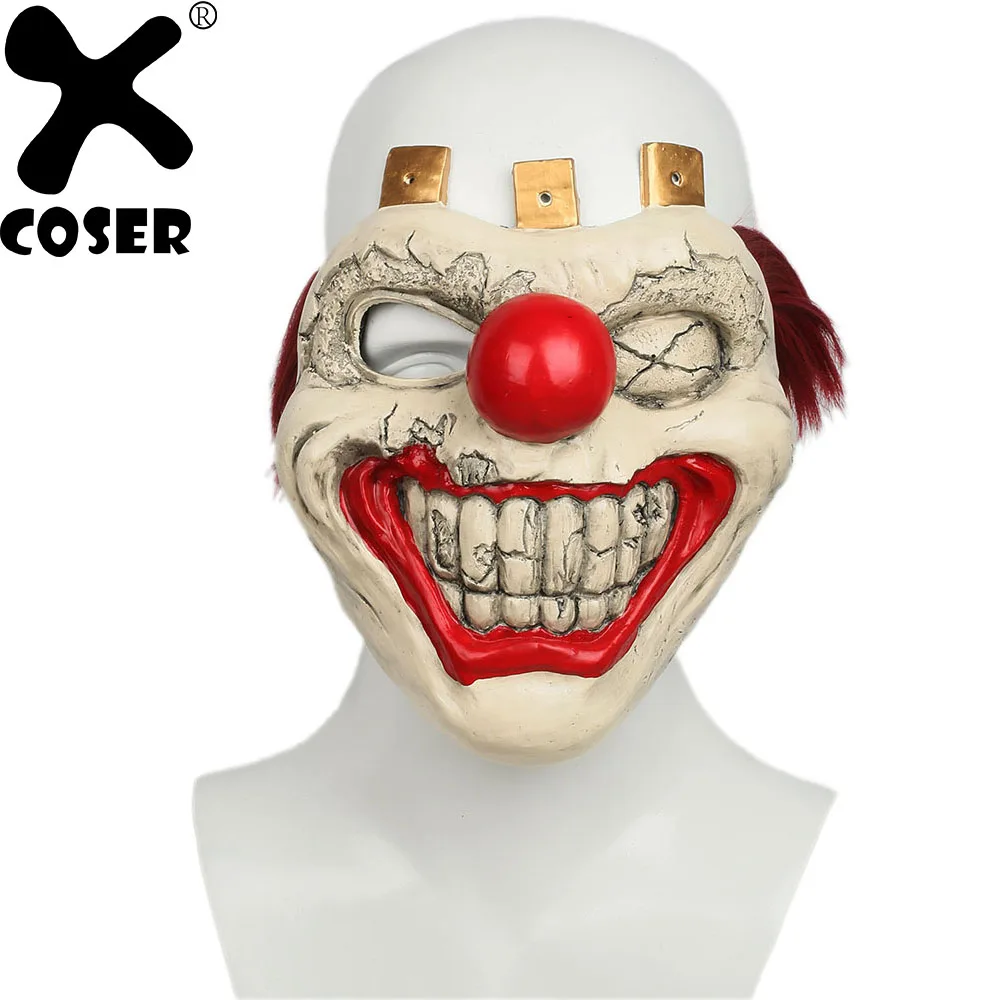 XCOSER ужасный крученый Металл сладкоежки маска 2019 Хэллоуин убийца клоун полумаски