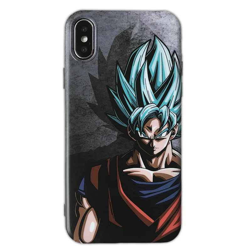 Dragon Ball Супер Z мультфильм ГОКу Мягкие силиконовый защитный чехол для iphone 6 S плюс 7 8