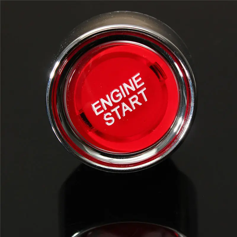 Универсальная красная Автомобильная кнопка запуска двигателя с подсветкой