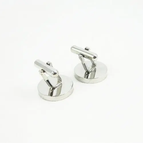 15 мм латунные серебряные золотые бронзовые черные круглые толстые запонки для