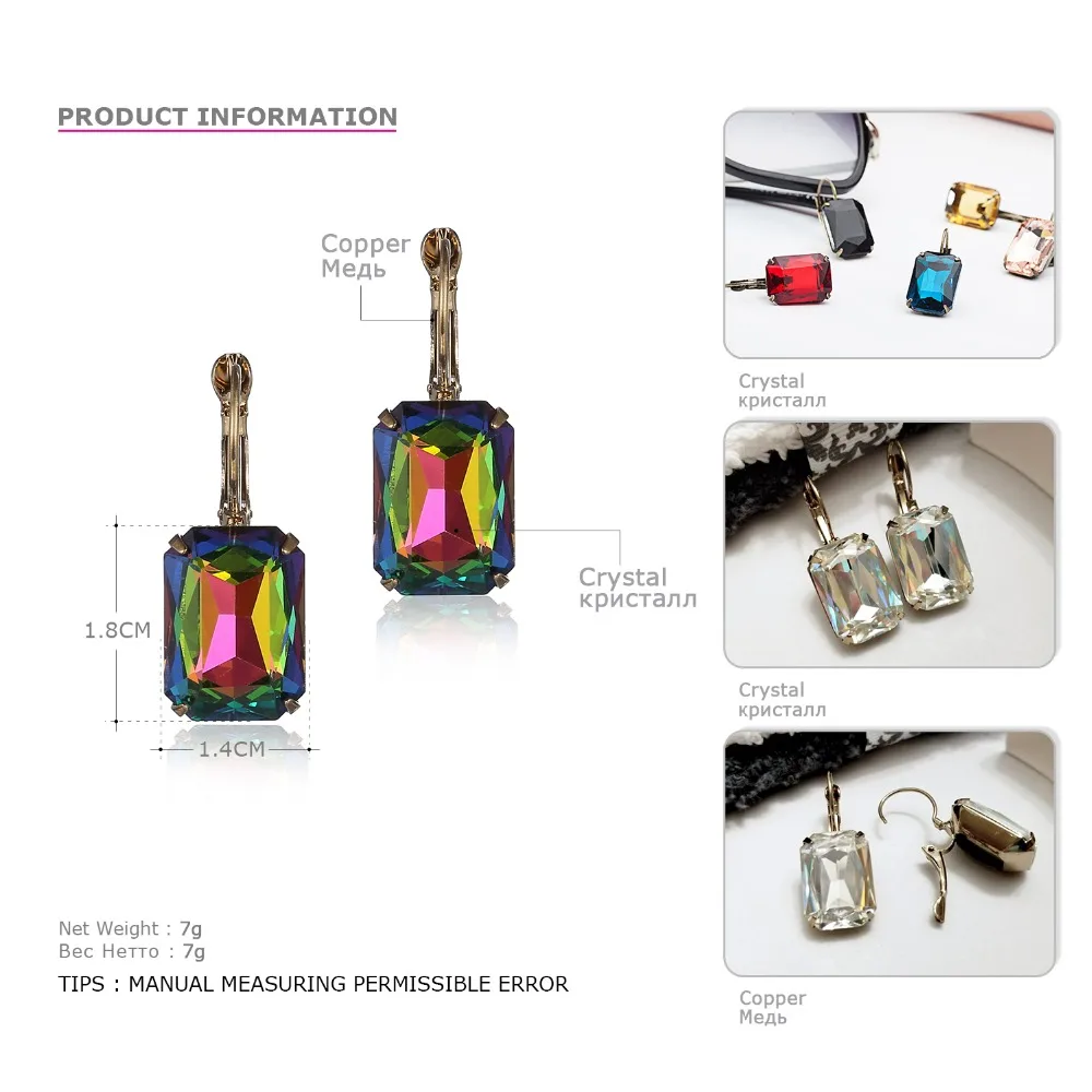 EManco 2019 кутюр Ювелирные серьги 19 Цвет простые геометрические кристалл кулон