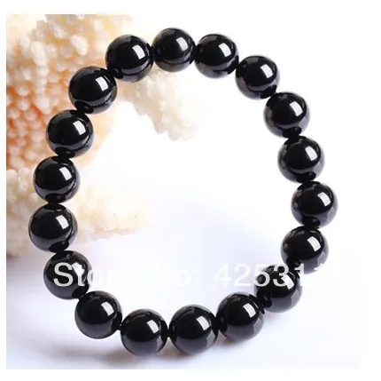 Бесплатная доставка 8 мм браслет обсидиана модный | Украшения и аксессуары