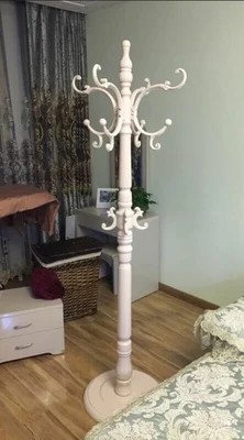 Луи моды твердой древесины Cloakstand пол для вешалки для спальни Европейский минималистский современный сборки Американский гостиная