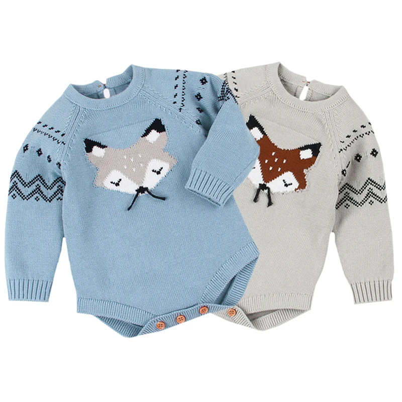 Вязаные комбинезоны зимний комбинезон для маленьких мальчиков и девочек