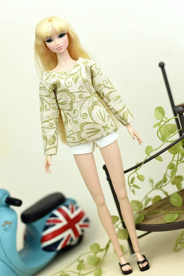 Одежда для кукол, штаны, топ для кукол BB 1:6 BBI970