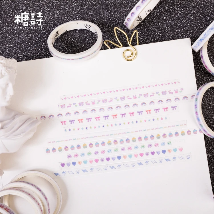 10 шт. Фотогалерея Happy DIY креативная Милая Ретро забавная Лента Скрапбукинг