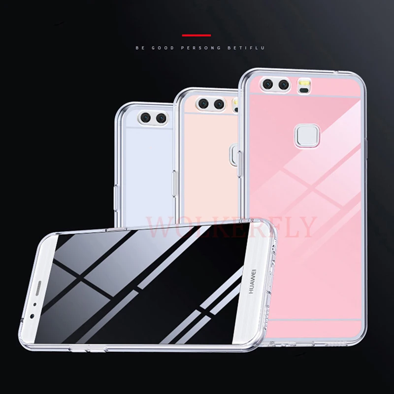 Зеркальный чехол для huawei Коврики 20 lite P10 P20 Lite Nova 3 3i P Smart Tpu Защитный чехол на Honor 8X 8C 7X фотоаппаратов моментальной печати 7S 10 9 Lite 7C 7A Pro Y5 Y9