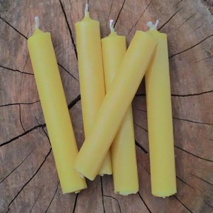 10 шт./лот чистый ароматический пчелиный воск Свеча столб 2 см * 12 5 см|candle pillar|beeswax