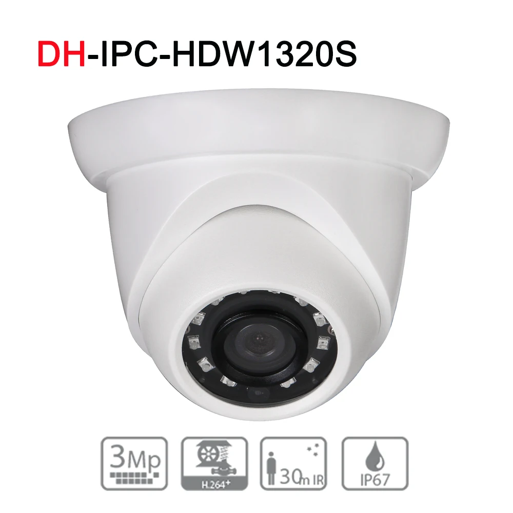 DH IPC HDW1320S 3MP ИК глазного яблока сети Камера оригинальный английский Обновление