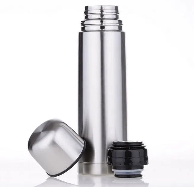 Высокое качество 350 мл/500 мл пуля Нержавеющая сталь термосы Silver THERMOS кружка Кофе