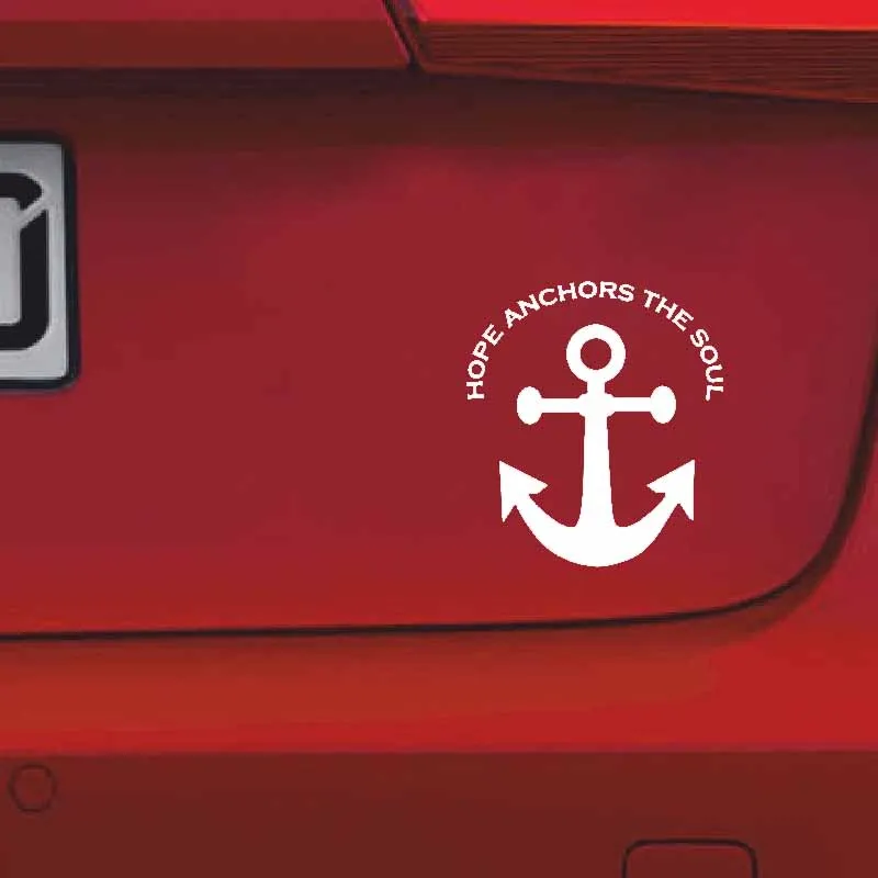 YJZT 11 4 см * 12 7 HOPE ANCHORS THE SOUL JESUS виниловые наклейки для автомобиля мотоцикла